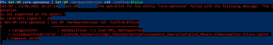 Invalid Compatibility versions will throw an exception.