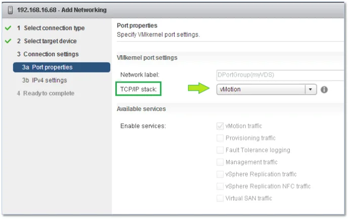 Choosing the appropriate TCP/IP stack