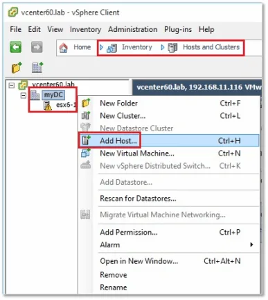 Add Host