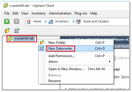 Add New Datacenter