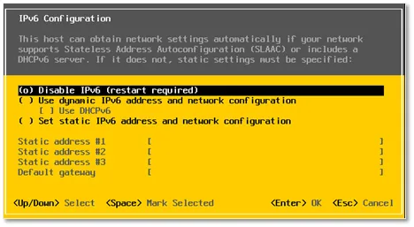 Disable IPv6