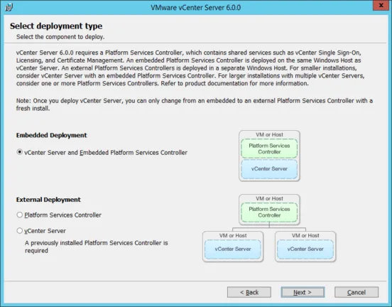 Select deployment type