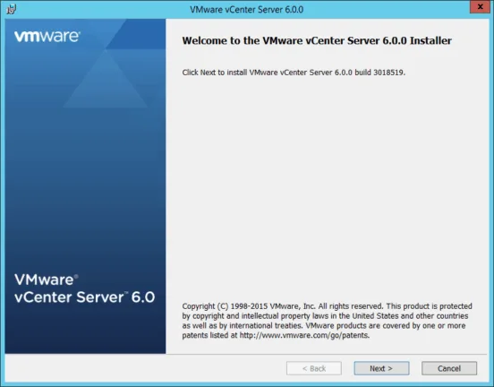 VMware vCenter Server Installer