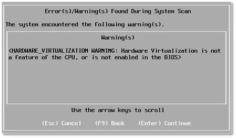 errors found during scan