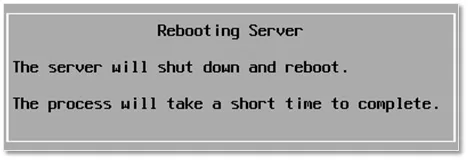 rebooting server