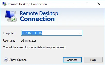 remote desktop connection