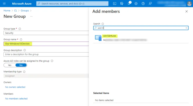 Adding a Windows 10 workstation that is Azure AD-joined to an Azure AD group
