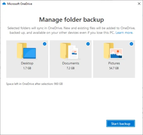 Microsoft OneDrive Known Folder Move