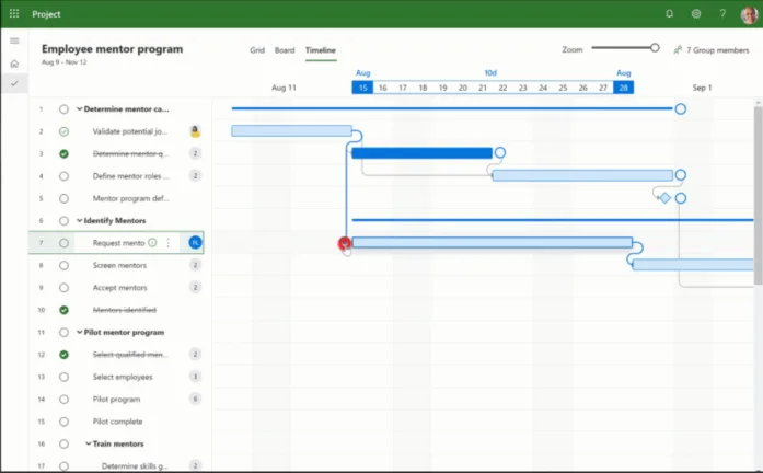 Microsoft Project provides robust project management features for enterprise organizations