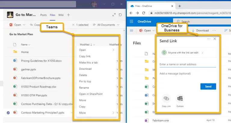 OneDrive For Business Microsoft Teams