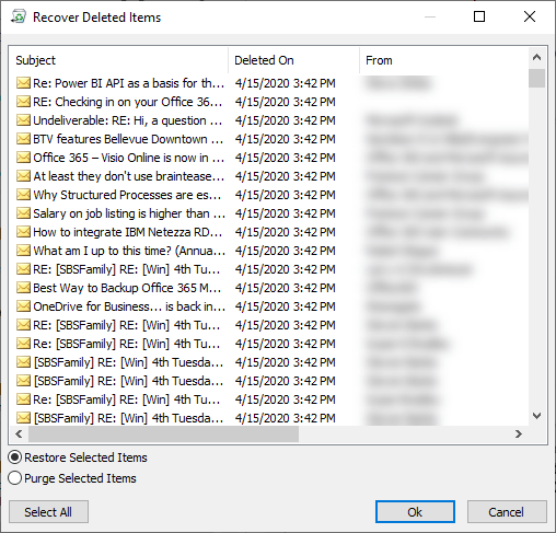 Recover Deleted Items Microsoft Outlook