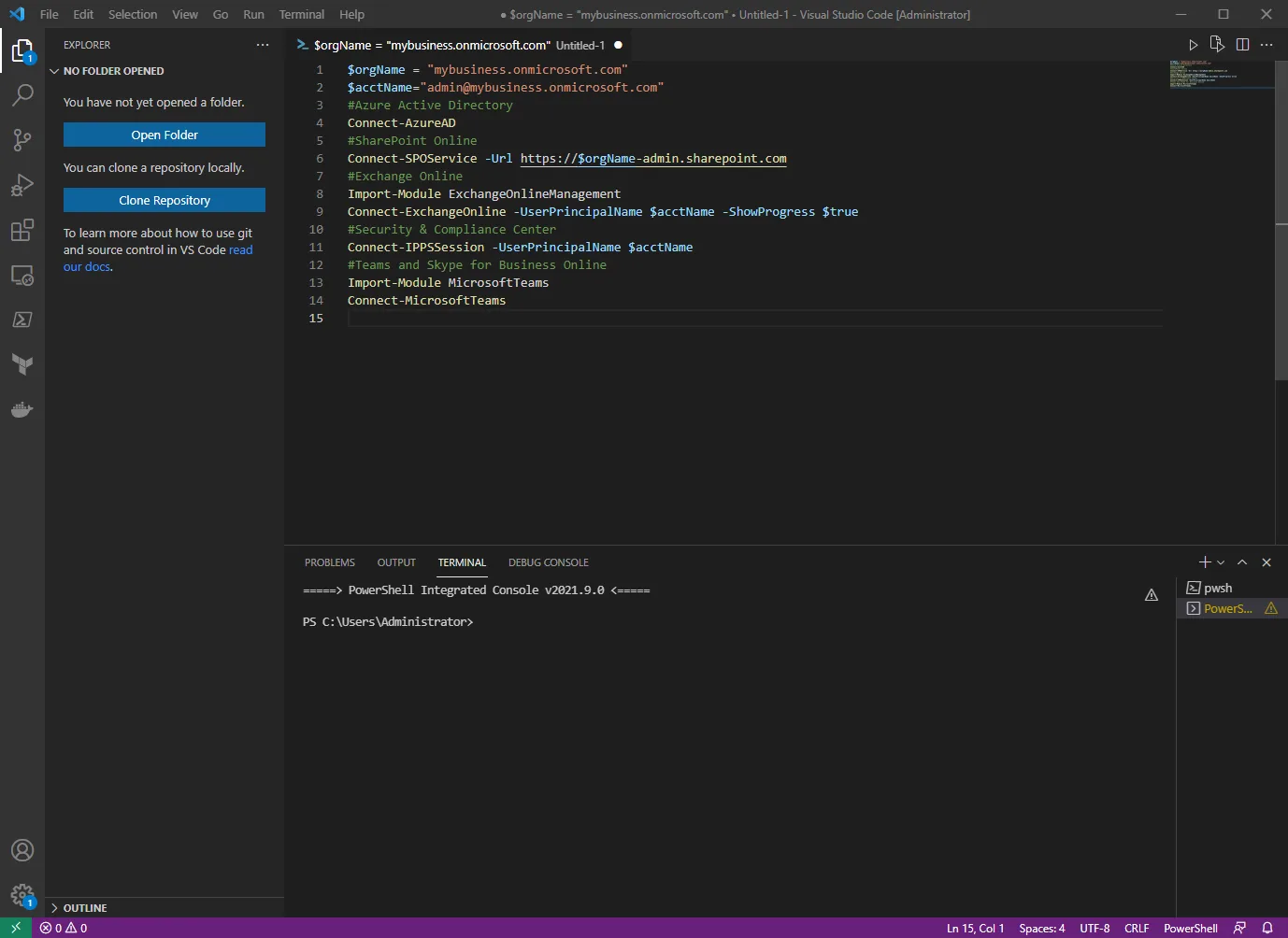 Using VS Code for PowerShell debugging