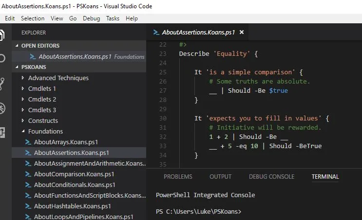 How to Teach PowerShell to MSP Staff with PSKoans