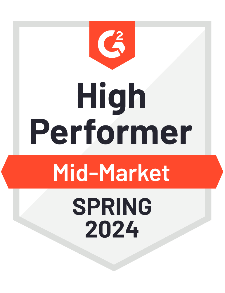 G2 Spring Awards 2024: High Performer, Mid-Market, 365 Total Backup