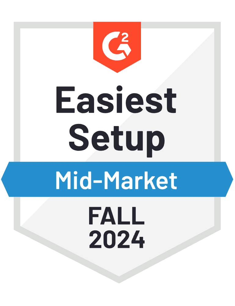 G2 Fall Awards 2024: Easiest Setup, Mid-Market, VM Backup