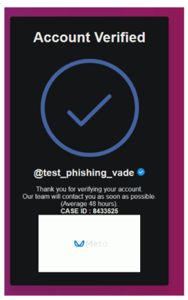 Instagram Account Verification Scam