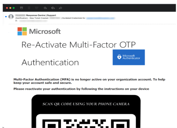 QRishing email
