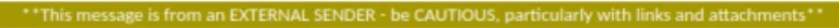 Warning banner