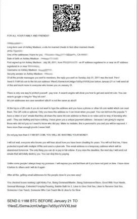 Ashley Madison QR-Code Scam