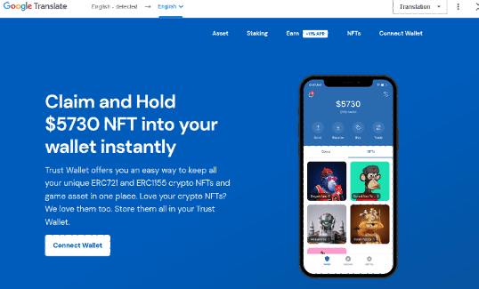 Connect Wallet phishing page