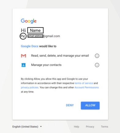 Google Doc Phishing Example