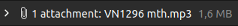 RLO spoofing with mp3 attachment