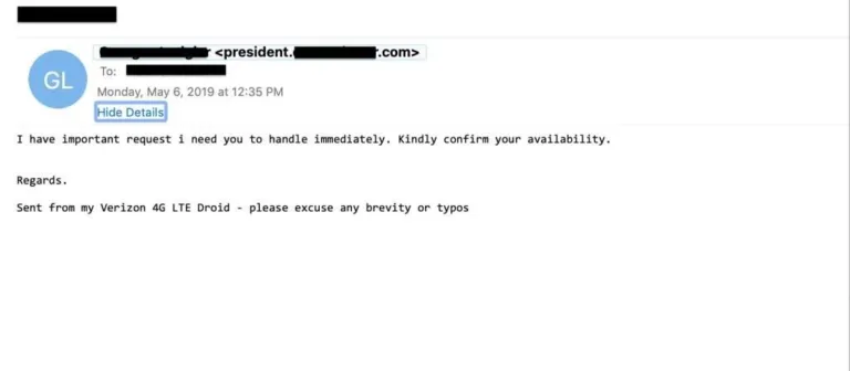 pretexting email