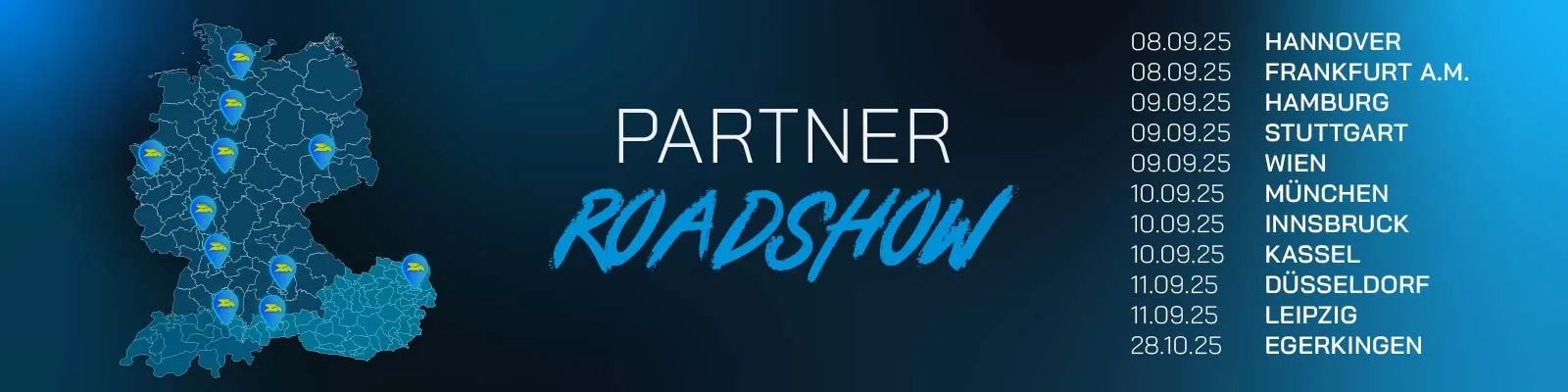 DACH Partner Roadshow 2025 Header
