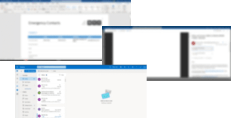 Blurred Word, PDF, Microsoft Outlook backgrounds