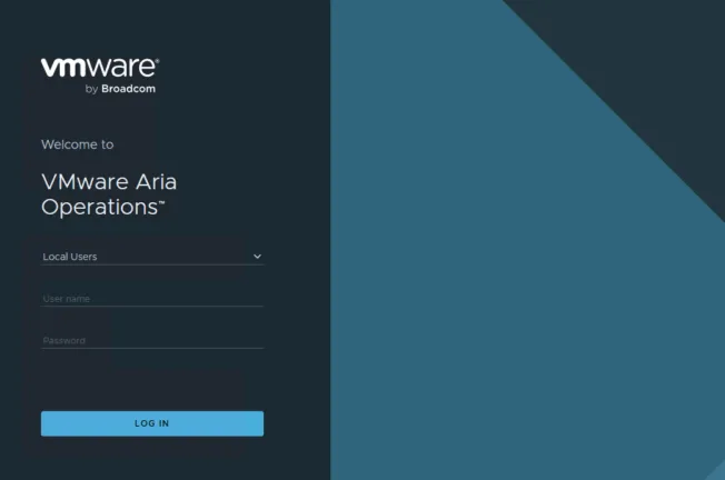 VMware Aria Operations Login