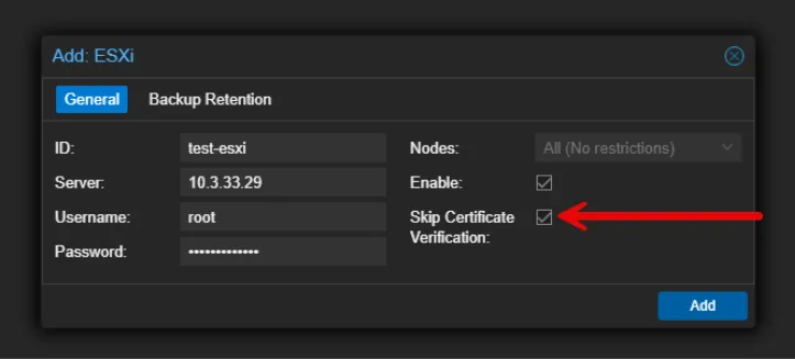 Add ESXi