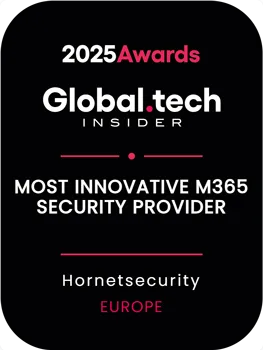 Global tech insider award : Most innovative M365 Security Provider