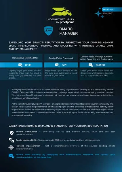 Thumbnail : DMARC Manager Fact Sheet