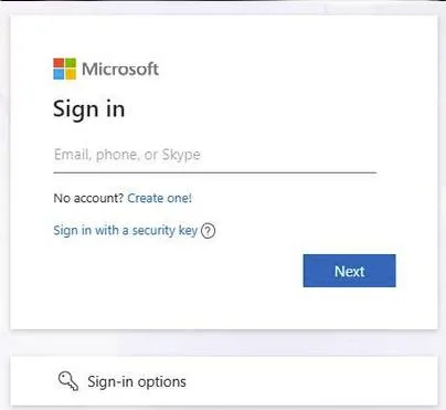 Microsoft Fake Sign-in