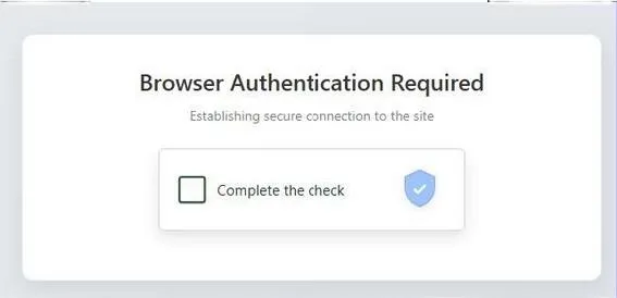Browser Authentication Required 