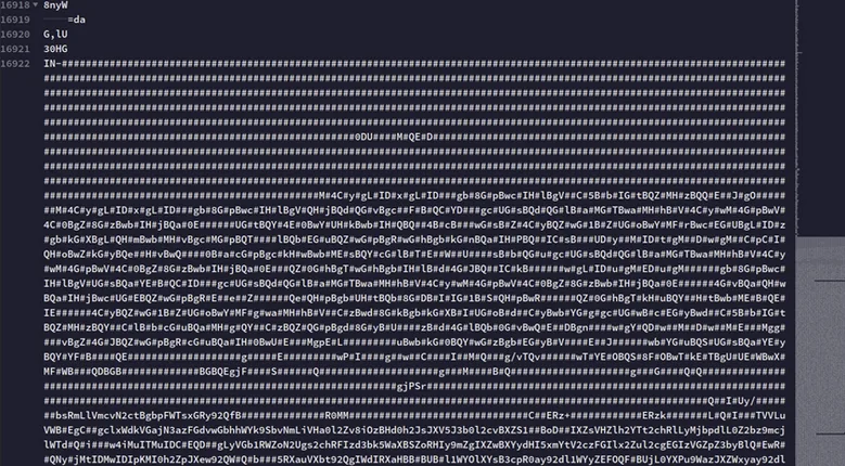 Abnormal trailer content appended to the fake PNG