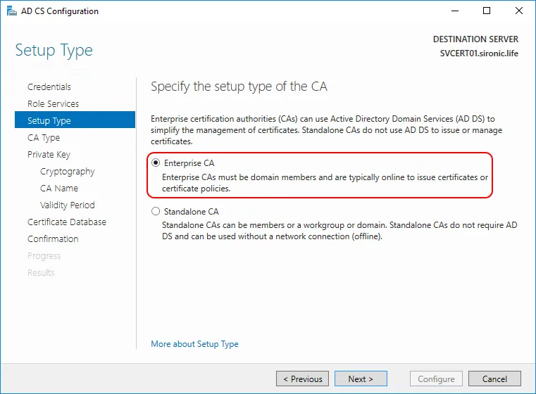 Perform Initial CA Configuration