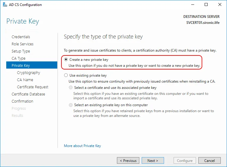 Perform Initial CA Configuration