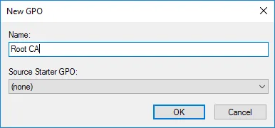 Place the Root Certificate into the Domain