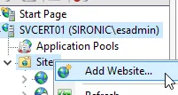 Create an IIS Site to Publish the Root CA Certificate and CRL