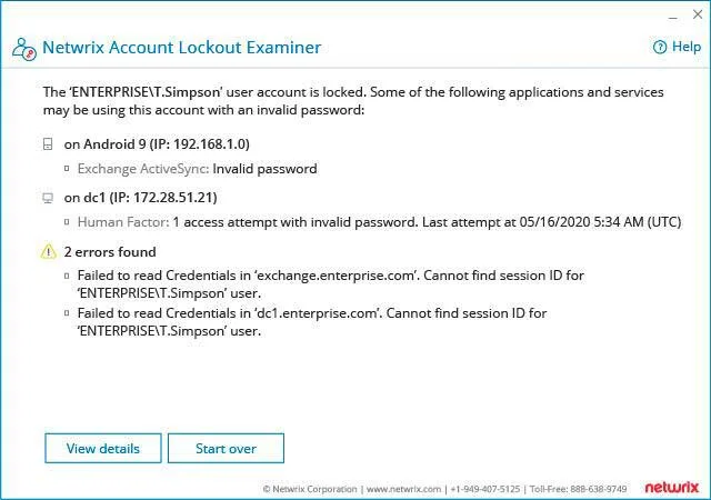 Account Lockout Examiner