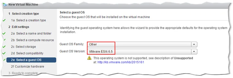Creating the VM 6