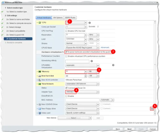 Creating the VM 7