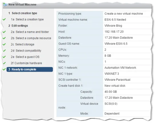 Creating the VM 9