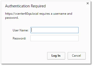 Figure 1 – Authentication request when accessing MOB