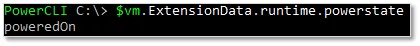 Figure 10 – Using ExtensionData in PowerCLI to expose extended properties