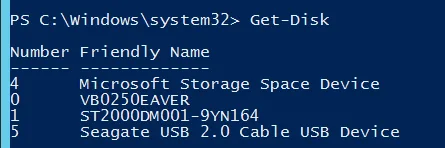 Get disk