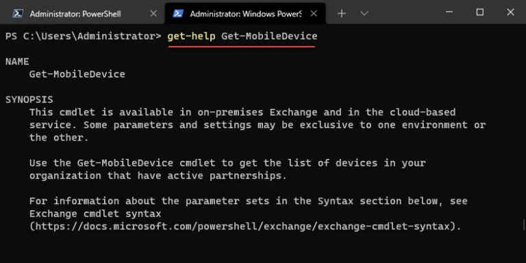  Getting mobile devices paired with Exchange Online Users