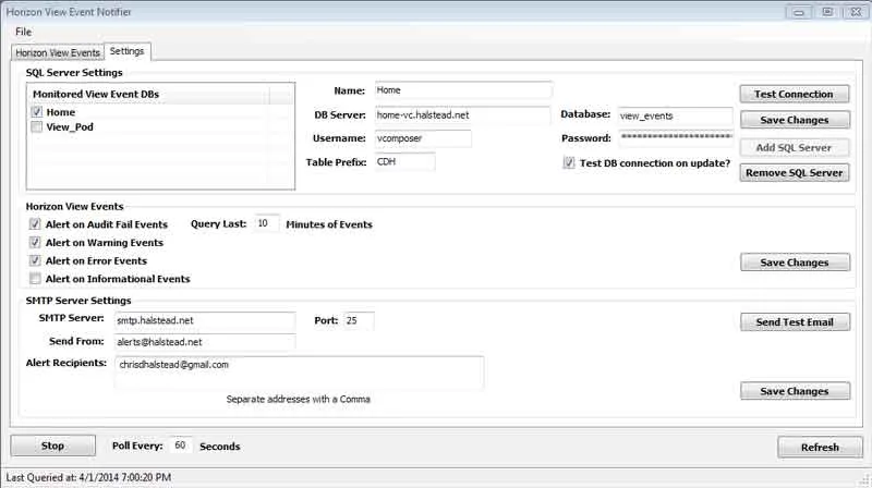Horizon Event Notifier